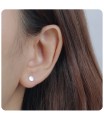 Round Disc Stud Earrings STS-2404